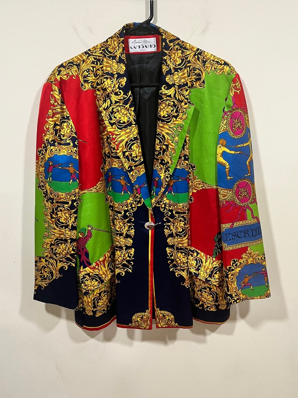 RARE vintage Marina Sitbon pour Kamosho Paris jacket  size 42 colorful